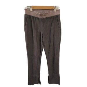 Athleta Womens Size SMALL Hermosa Pants Shale Pull On Ponte Flare Athletic Gray